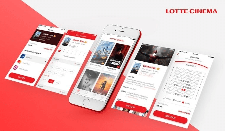 App Lotte Cinema mang đến trải nghiệm đặt vé, mua combo và check-in nhanh gọn chỉ bằng mã QR trên điện thoại.