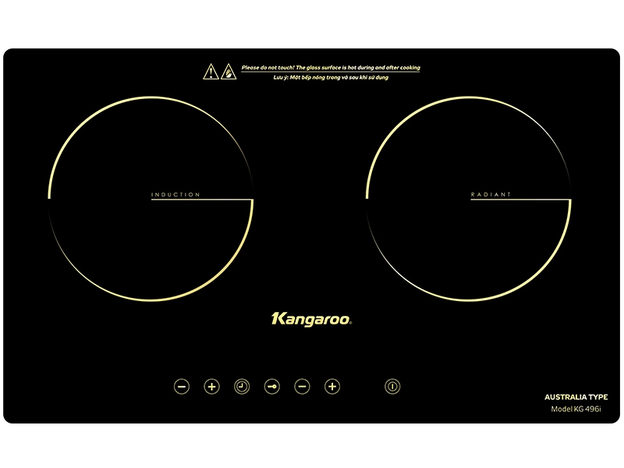 Bếp từ đôi Kangaroo mang lại vẻ đẹp hiện đại cho gian bếp (Nguồn: Kagaroo)