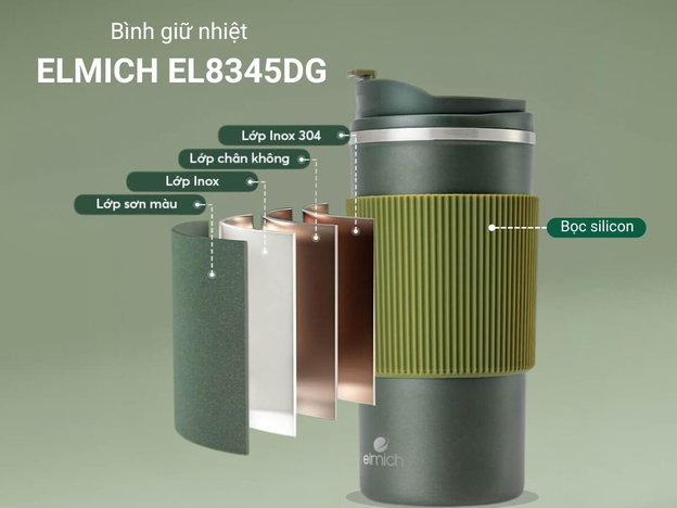 Bình giữ nhiệt nhỏ gọn tiện lợi mang theo mọi lúc mọi nơi (Nguồn: Elmich)