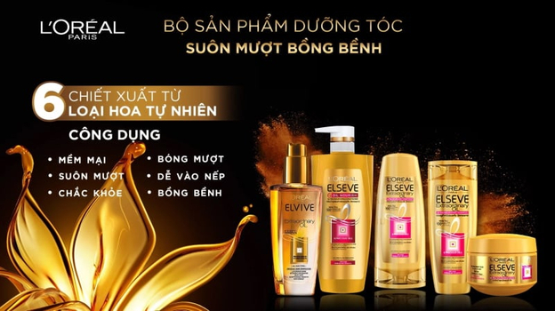 Bộ sản phẩm chăm sóc tóc L'Oréal giúp mái tóc bồng bềnh (Nguồn: L'Oréal)