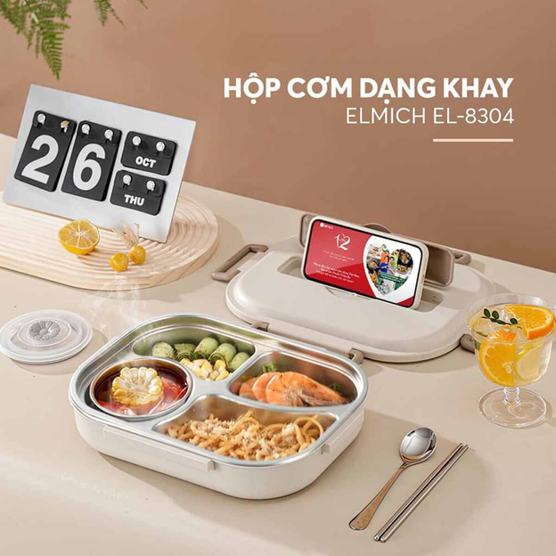 Bữa trưa văn phòng luôn nóng sốt nhờ hộp cơm giữ nhiệt thông minh