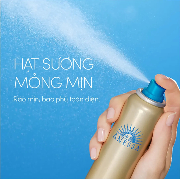Chai xịt chống nắng tiện lợi cho việc dặm lại trong ngày (Nguồn: Anessa Vietnam)