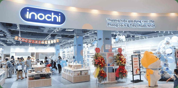 Cửa hàng trưng bày sản phẩm Inochi tại trung tâm thương mại (Nguồn: Inochi Việt Nam)