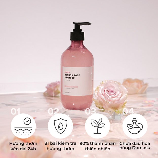 [Dầu gội hoa hồng Weilaiya hương thơm quyến rũ]