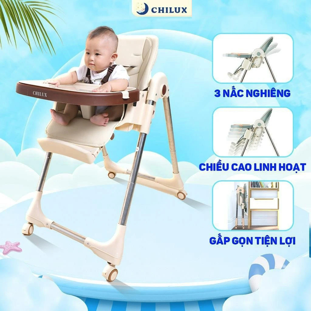 Ghế ăn dặm giúp bé rèn luyện thói quen ăn uống khoa học