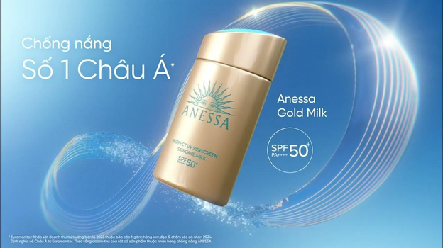 Sữa chống nắng Anessa Gold thẩm thấu nhanh và kiềm dầu hiệu quả 
(Nguồn: Anessa Vietnam)