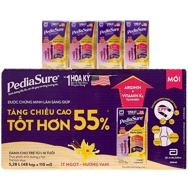 Sữa PediaSure pha sẵn hộp giấy tiện lợi