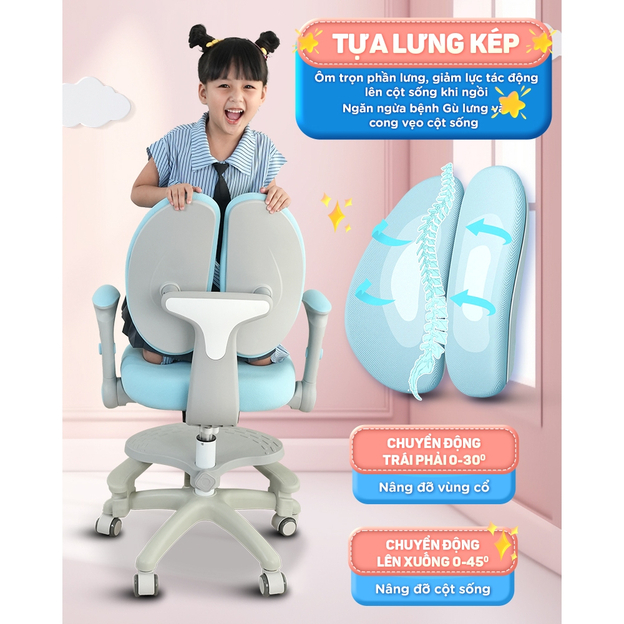 Thiết kế khoa học giúp bảo vệ hệ xương non nớt của trẻ