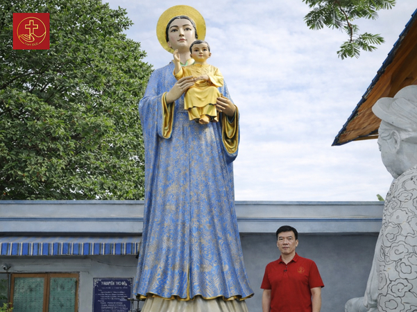 Công trình Tượng Đức Mẹ La Vang cao 7m do Vật phẩm Công giáo Tâm Đức thực hiện (lớn nhất Việt Nam).